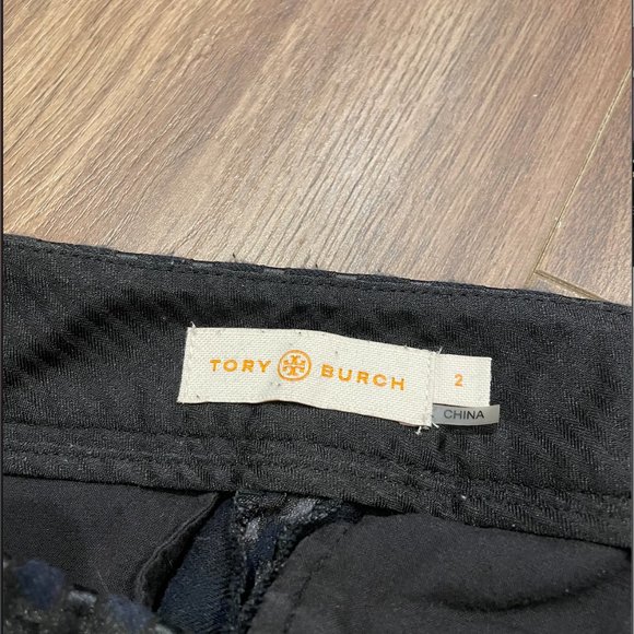 Tory Burch Womens Twill Cropped straight-Leg Pants - Picture 6 of 7